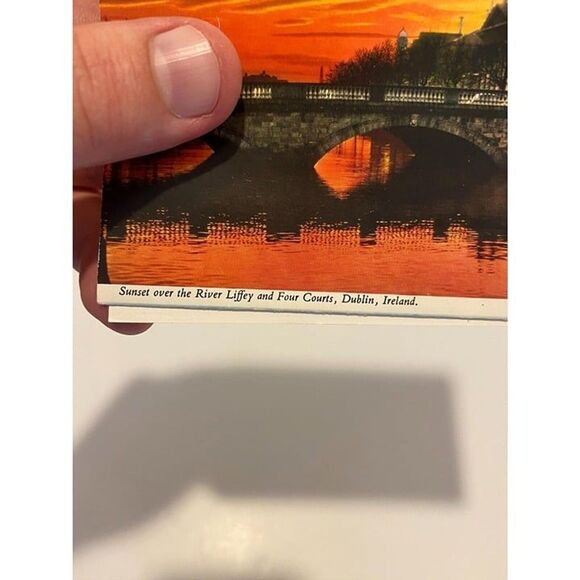Vintage Country Dublin Ireland John Hinde Pictorial Letter Guide Postcard Unused - Picture 4 of 9